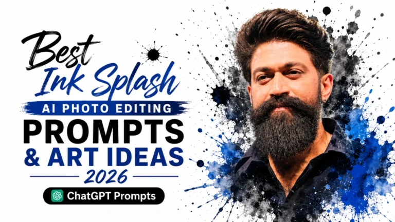 Best Ink Splash AI Photo Editing Prompts & Art Ideas 2026