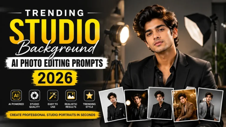 Trending Studio Background AI Photo Editing Prompts 2026