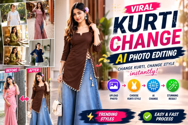 Trending Kurti Dress Change AI Photo Editing Prompt 2026