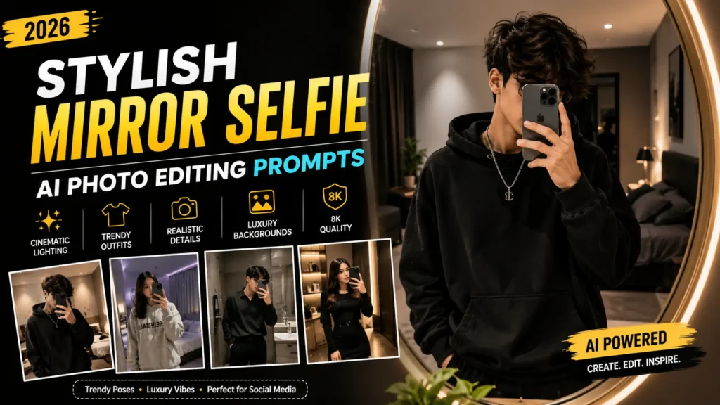Mirror Selfie AI Photo Editing Prompts