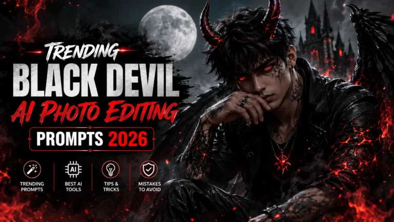 Trending Black Devil AI Photo Editing Prompts 2026