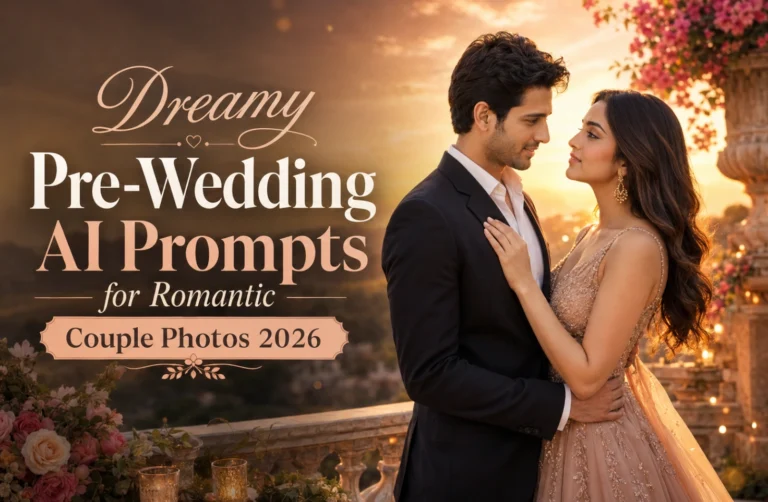 Dreamy Pre-Wedding AI Prompts for Romantic Couple Photos 2026