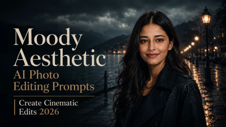 Moody Aesthetic AI Photo Editing Prompts | Create Cinematic Edits 2026