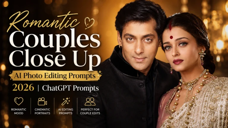 Romantic Couples Close Up AI Photo Editing Prompts | ChatGPT Prompts 2026