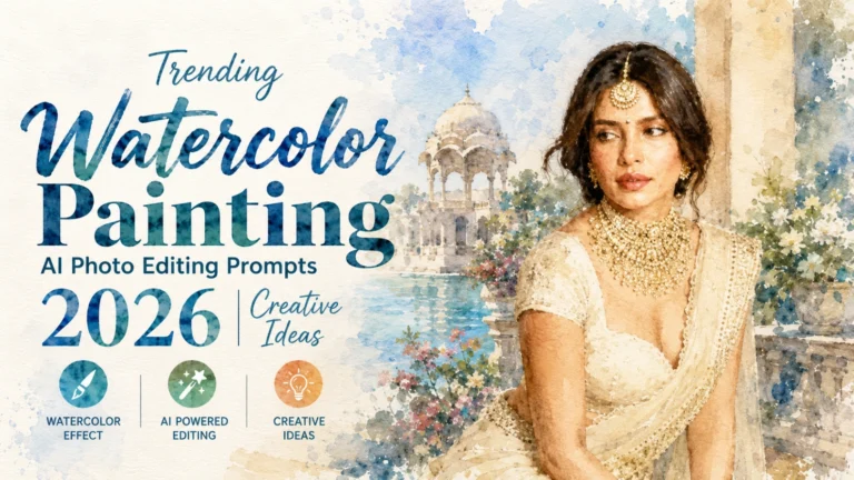 Trending Watercolor Painting AI Photo Editing Prompts 2026| Creative Ideas