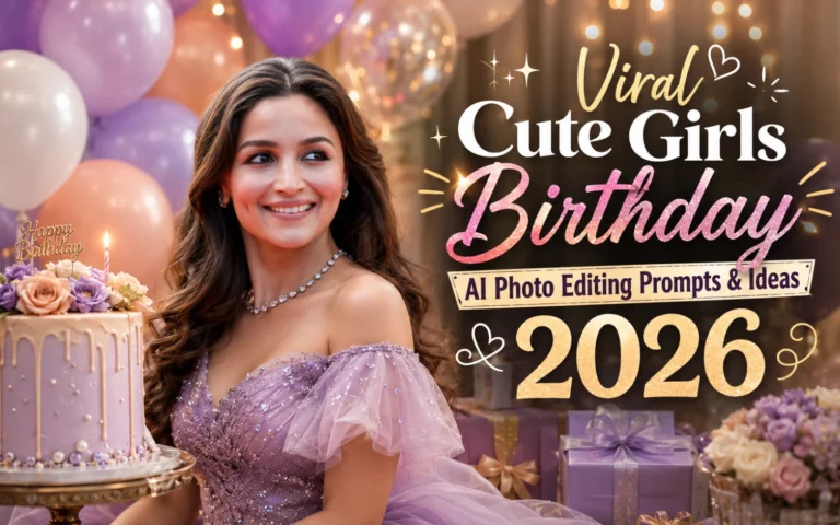 Viral Cute Girls Birthday AI Photo Editing Prompts & Ideas 2026