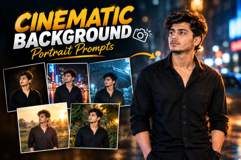 Cinematic Background Portrait Prompts